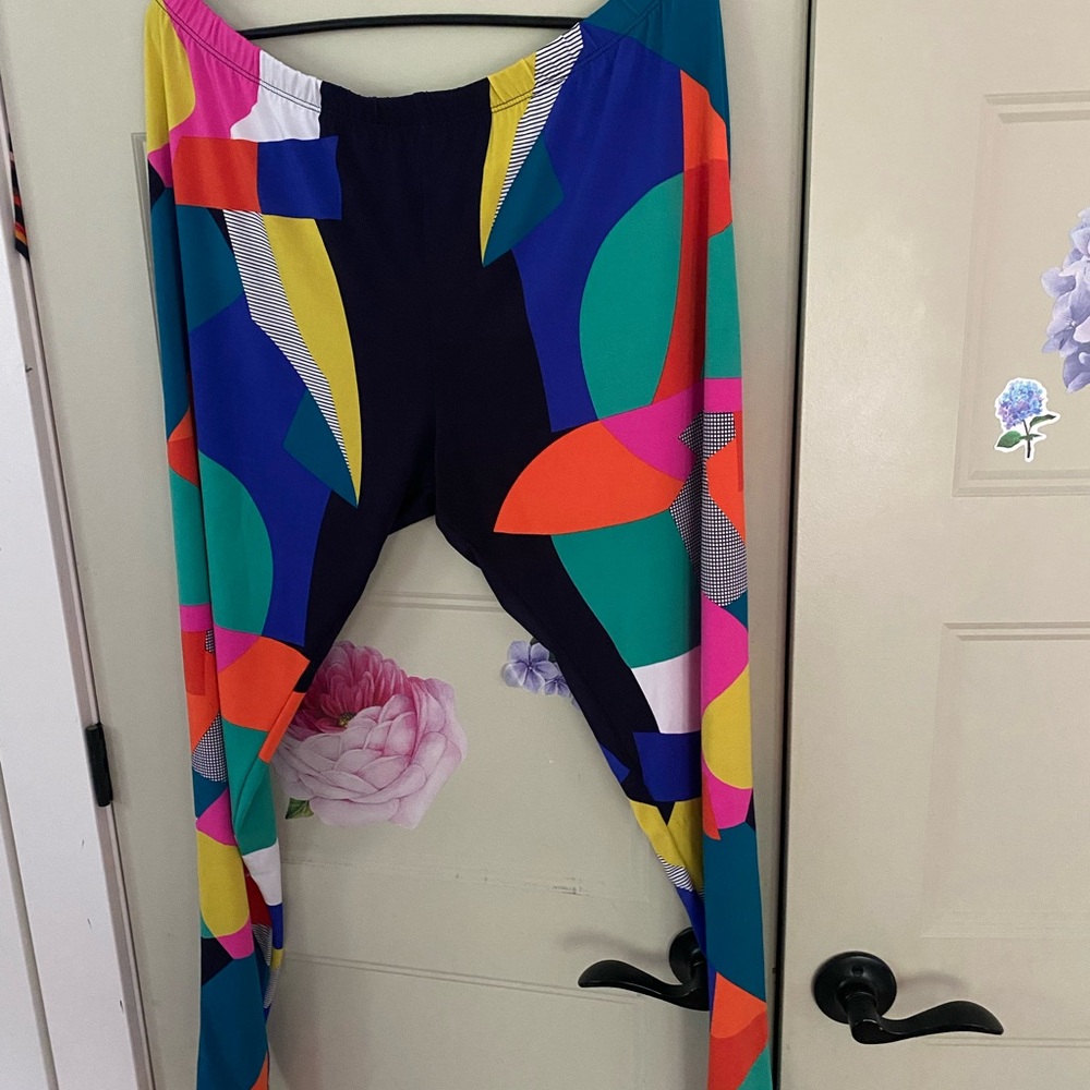 Colorful Geometric Print Leggings